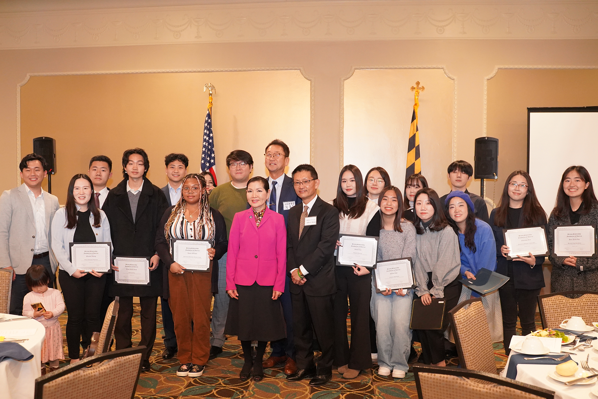 Students Group Photo - 2022 Sejong Scholarship Foundation of America (SSFA) Scholarship Award Ceremony