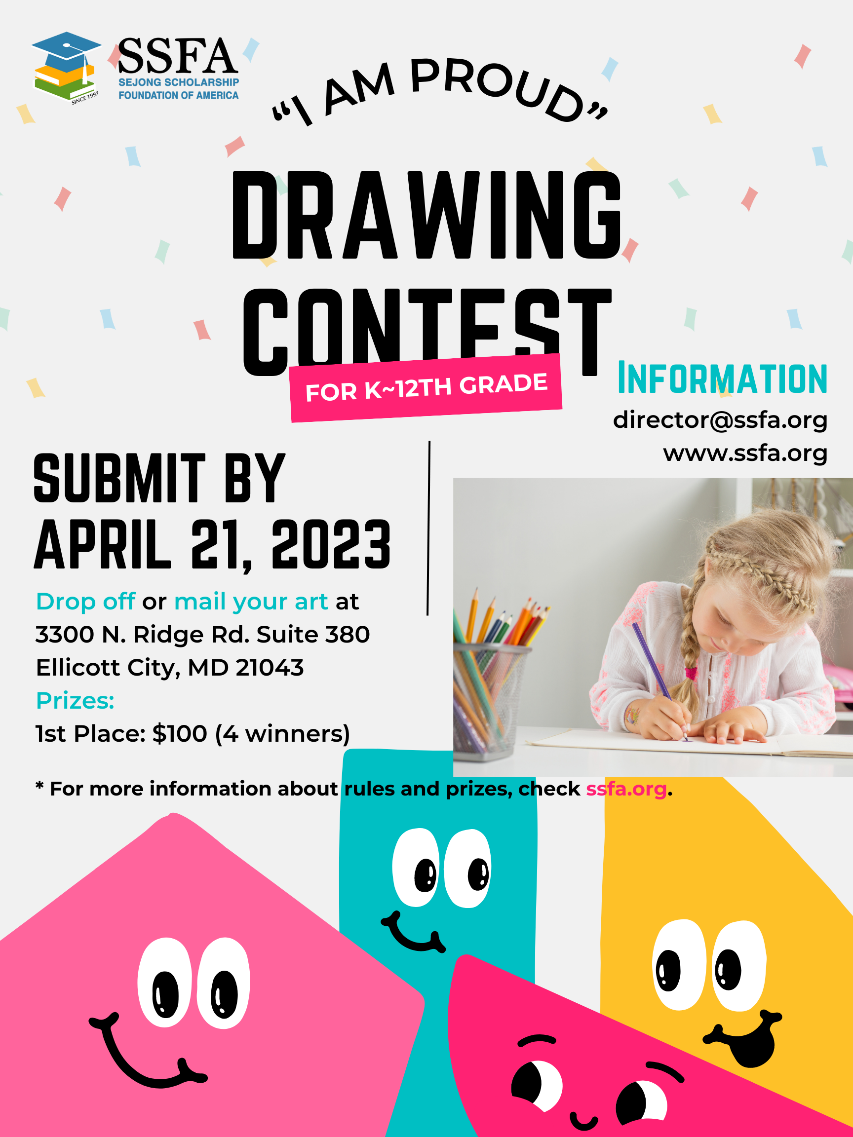 SSFA Art Contest Ads